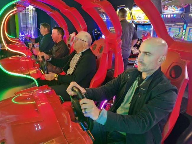 Shot of SEB leaders playing fun games and enjoying their time during recreational activities