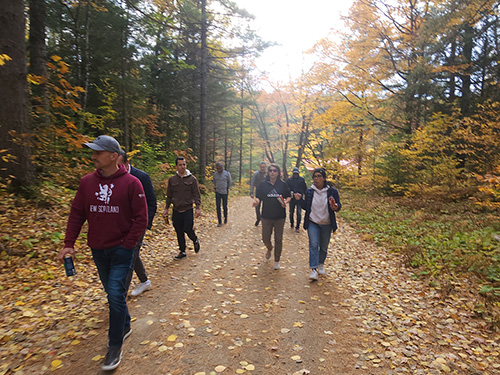 Photo of SEB Team enjoying a forest trek on SEB Campaign Day