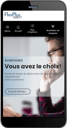 Image of FlexPlus DIRECT on phone