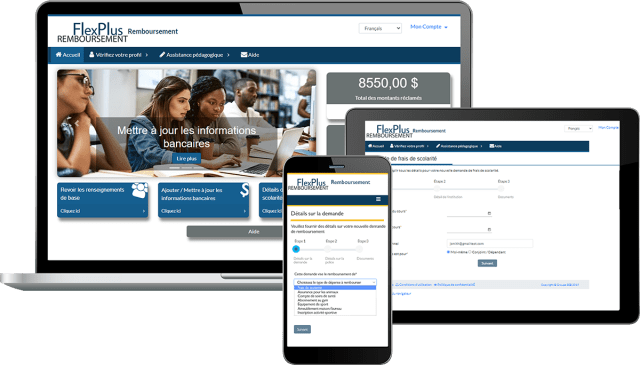 Images de FlexPlus REMBOURSEMENT sur différents appareils